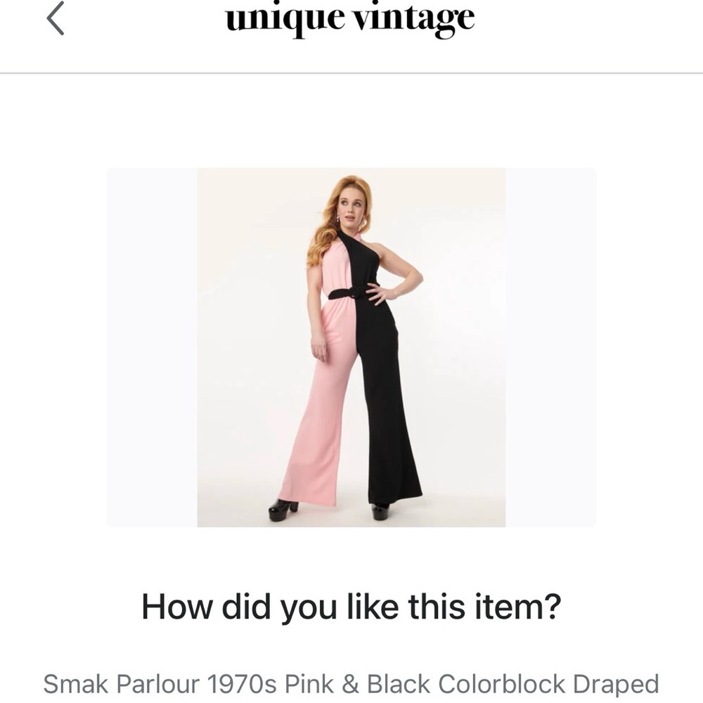 Pink and Black Jumpsuit